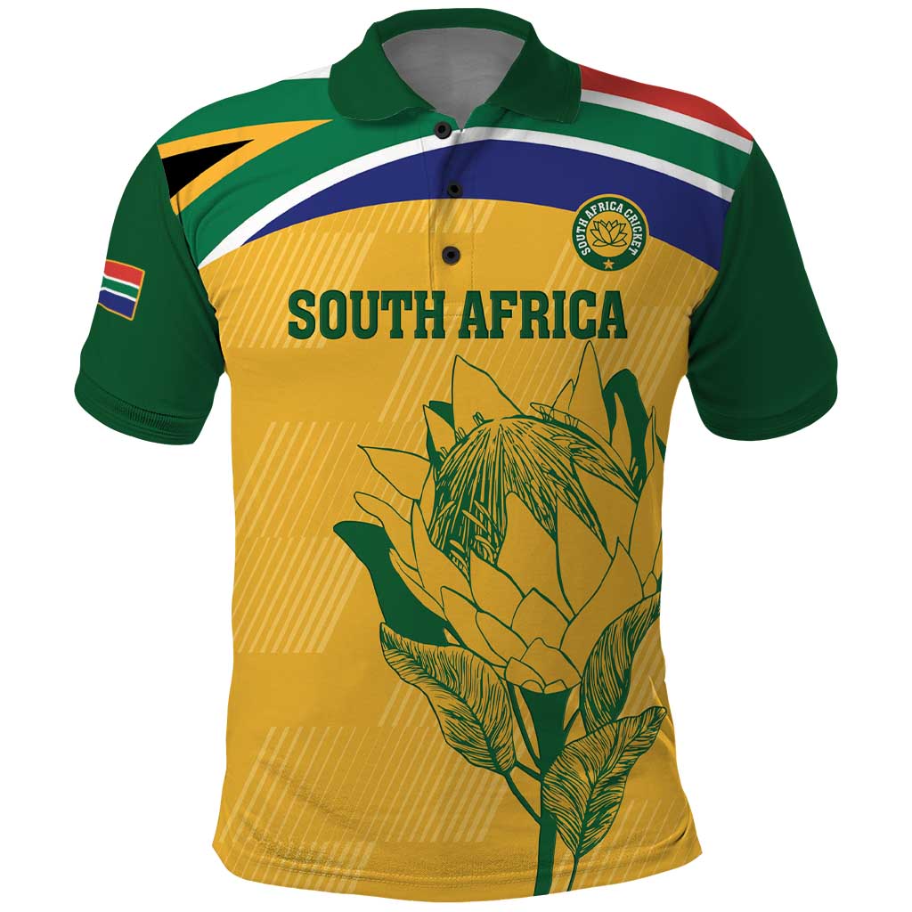 Custom South Africa Cricket Polo Shirt Go Champions World Cup Proteas - Wonder Print Shop