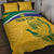 Custom South Africa Cricket Quilt Bed Set Go Champions World Cup Proteas - Wonder Print Shop