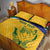 Custom South Africa Cricket Quilt Bed Set Go Champions World Cup Proteas - Wonder Print Shop