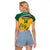 Custom South Africa Cricket Raglan Cropped T Shirt Go Champions World Cup Proteas