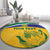 Custom South Africa Cricket Round Carpet Go Champions World Cup Proteas