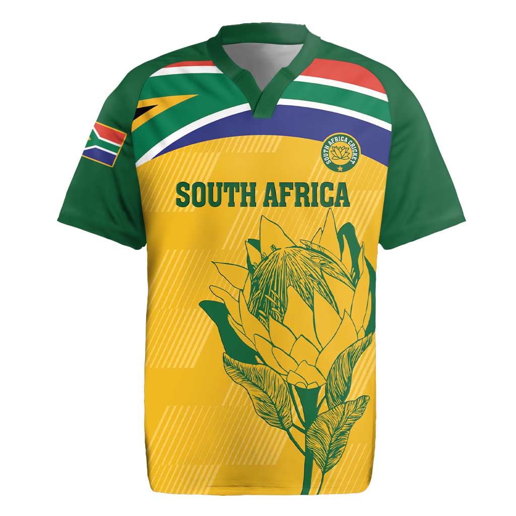 Custom South Africa Cricket Rugby Jersey Go Champions World Cup Proteas - Wonder Print Shop