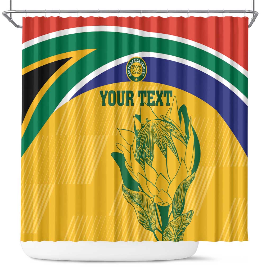 Custom South Africa Cricket Shower Curtain Go Champions World Cup Proteas