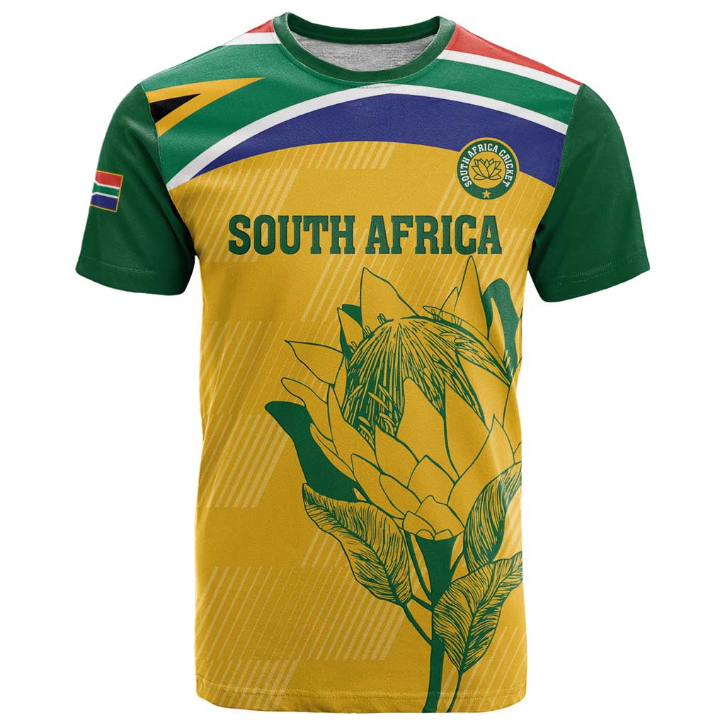 Custom South Africa Cricket T Shirt Go Champions World Cup Proteas