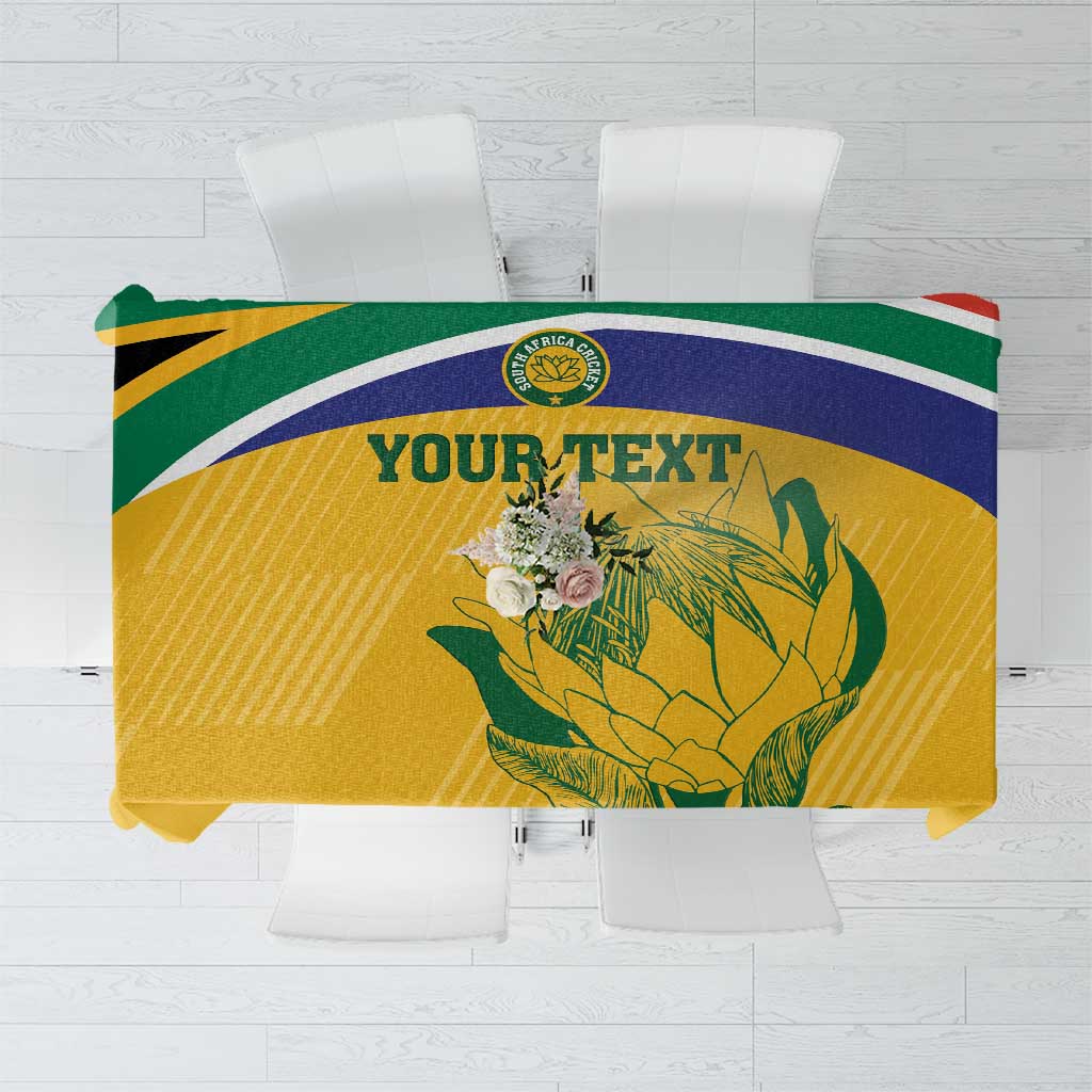 Custom South Africa Cricket Tablecloth Go Champions World Cup Proteas - Wonder Print Shop