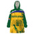 Custom South Africa Cricket Wearable Blanket Hoodie Go Champions World Cup Proteas - Wonder Print Shop