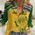 Custom South Africa Cricket Women Casual Shirt Go Champions World Cup Proteas