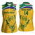 Custom South Africa Cricket Women Sleeveless Polo Shirt Go Champions World Cup Proteas - Wonder Print Shop