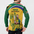 South Africa Cricket Button Sweatshirt 1st Champions World Cup Proud Of Our Boys - Wonder Print Shop