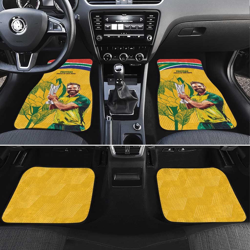 South Africa Cricket Car Mats 1st Champions World Cup Proud Of Our Boys - Wonder Print Shop