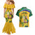 South Africa Cricket Couples Matching Mermaid Dress and Hawaiian Shirt 1st Champions World Cup Proud Of Our Boys - Wonder Print Shop