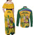 South Africa Cricket Couples Matching Off Shoulder Maxi Dress and Long Sleeve Button Shirt 1st Champions World Cup Proud Of Our Boys - Wonder Print Shop