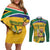 South Africa Cricket Couples Matching Off Shoulder Short Dress and Long Sleeve Button Shirt 1st Champions World Cup Proud Of Our Boys - Wonder Print Shop