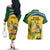 South Africa Cricket Couples Matching Off The Shoulder Long Sleeve Dress and Hawaiian Shirt 1st Champions World Cup Proud Of Our Boys - Wonder Print Shop