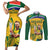 South Africa Cricket Couples Matching Short Sleeve Bodycon Dress and Long Sleeve Button Shirt 1st Champions World Cup Proud Of Our Boys - Wonder Print Shop