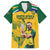 South Africa Cricket Family Matching Off The Shoulder Long Sleeve Dress and Hawaiian Shirt 1st Champions World Cup Proud Of Our Boys - Wonder Print Shop