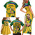 South Africa Cricket Family Matching Short Sleeve Bodycon Dress and Hawaiian Shirt 1st Champions World Cup Proud Of Our Boys - Wonder Print Shop