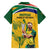 South Africa Cricket Family Matching Short Sleeve Bodycon Dress and Hawaiian Shirt 1st Champions World Cup Proud Of Our Boys - Wonder Print Shop