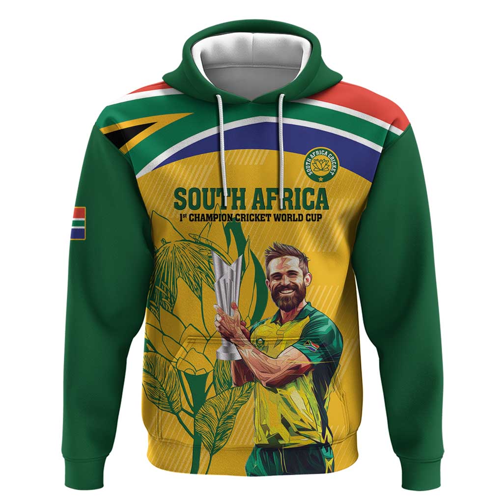 South Africa Cricket Hoodie 1st Champions World Cup Proud Of Our Boys - Wonder Print Shop