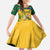 South Africa Cricket Kid Short Sleeve Dress 1st Champions World Cup Proud Of Our Boys - Wonder Print Shop