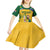 South Africa Cricket Kid Short Sleeve Dress 1st Champions World Cup Proud Of Our Boys - Wonder Print Shop