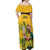 South Africa Cricket Off Shoulder Maxi Dress 1st Champions World Cup Proud Of Our Boys - Wonder Print Shop