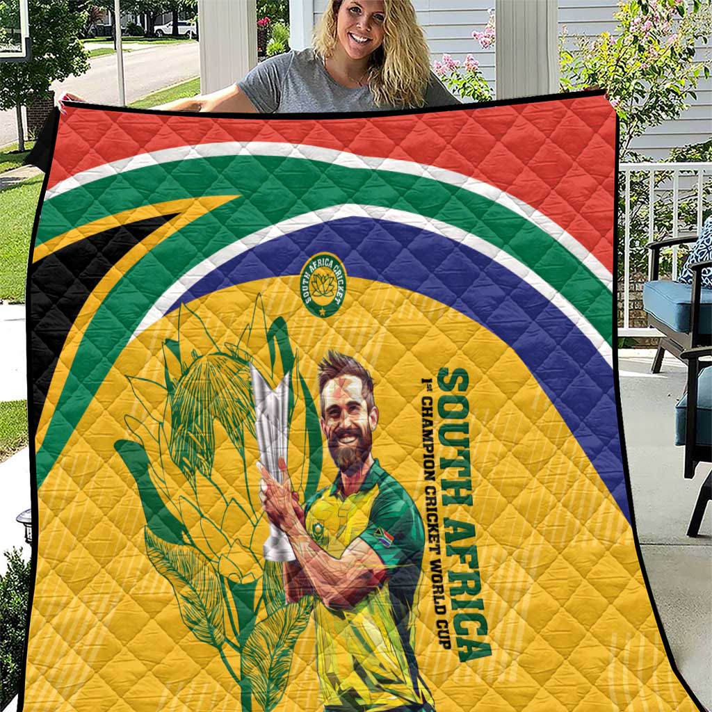 South Africa Cricket Quilt 1st Champions World Cup Proud Of Our Boys