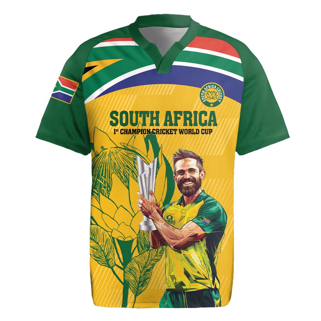 South Africa Cricket Rugby Jersey 1st Champions World Cup Proud Of Our Boys - Wonder Print Shop