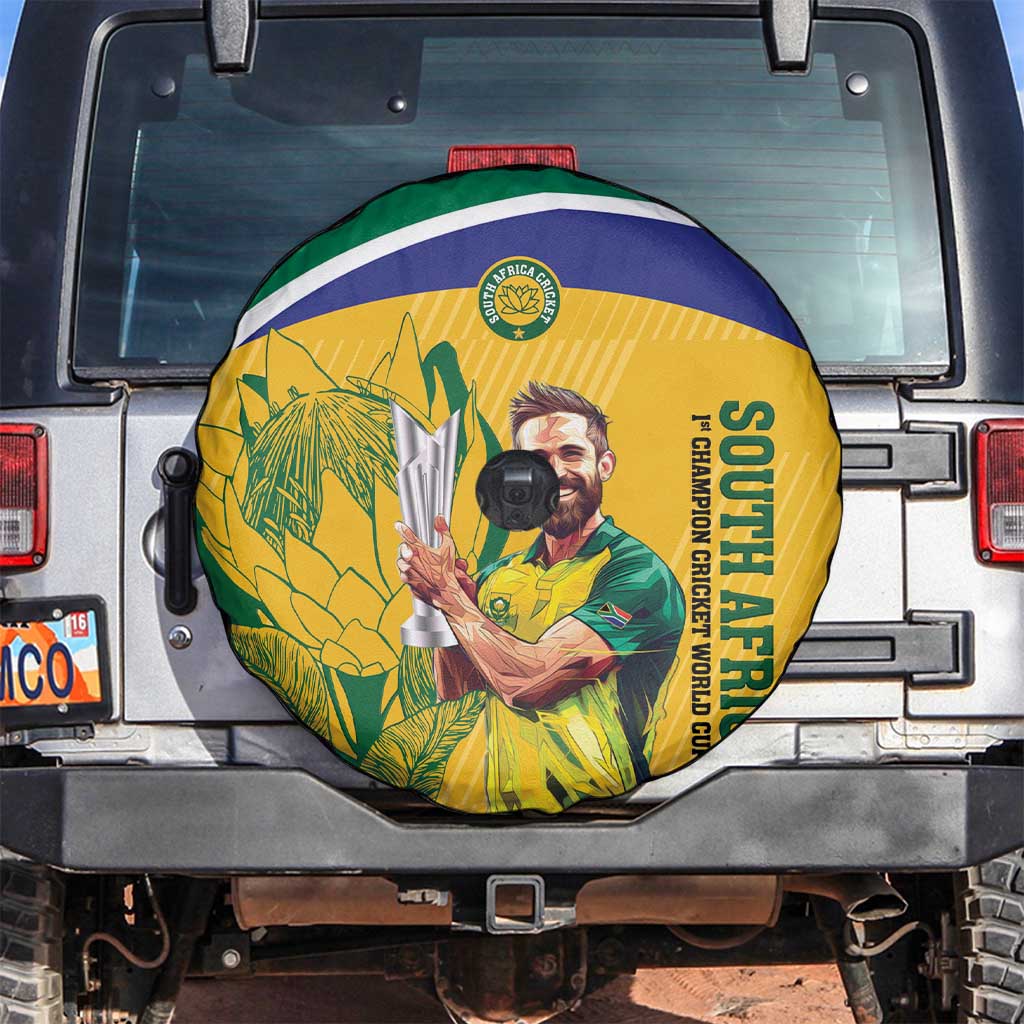 South Africa Cricket Spare Tire Cover 1st Champions World Cup Proud Of Our Boys - Wonder Print Shop