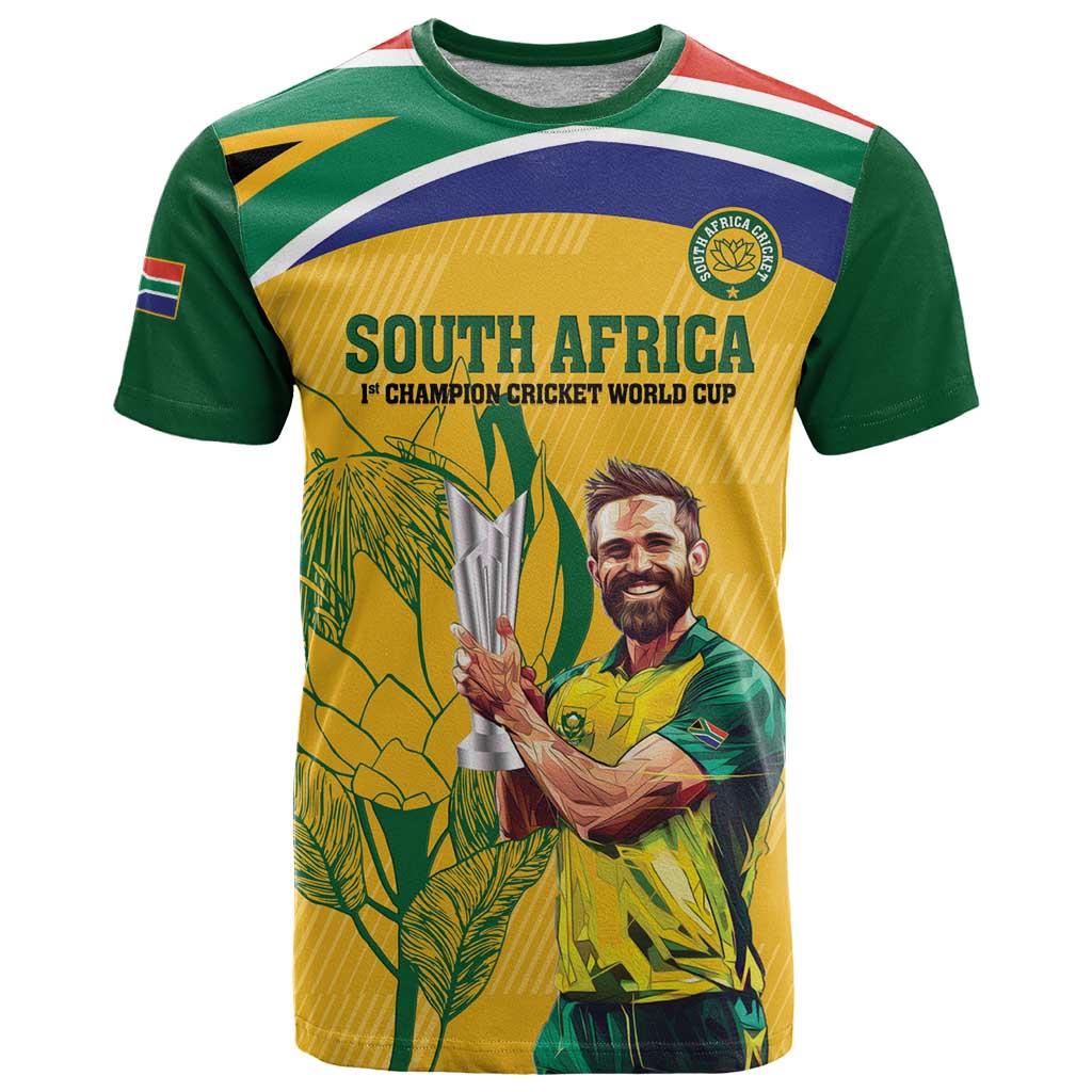 South Africa Cricket T Shirt 1st Champions World Cup Proud Of Our Boys - Wonder Print Shop