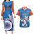 Custom India Cricket Couples Matching Long Sleeve Bodycon Dress and Hawaiian Shirt 2nd Champions World Cup Men In Blue - Wonder Print Shop