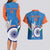 Custom India Cricket Couples Matching Long Sleeve Bodycon Dress and Hawaiian Shirt 2nd Champions World Cup Men In Blue - Wonder Print Shop