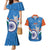 Custom India Cricket Couples Matching Mermaid Dress and Hawaiian Shirt 2nd Champions World Cup Men In Blue - Wonder Print Shop