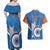 Custom India Cricket Couples Matching Off Shoulder Maxi Dress and Hawaiian Shirt 2nd Champions World Cup Men In Blue - Wonder Print Shop