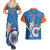 Custom India Cricket Couples Matching Summer Maxi Dress and Hawaiian Shirt 2nd Champions World Cup Men In Blue - Wonder Print Shop