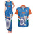 Custom India Cricket Couples Matching Tank Maxi Dress and Hawaiian Shirt 2nd Champions World Cup Men In Blue - Wonder Print Shop