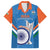 Custom India Cricket Family Matching Long Sleeve Bodycon Dress and Hawaiian Shirt 2nd Champions World Cup Men In Blue - Wonder Print Shop