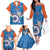 Custom India Cricket Family Matching Off The Shoulder Long Sleeve Dress and Hawaiian Shirt 2nd Champions World Cup Men In Blue - Wonder Print Shop