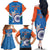 Custom India Cricket Family Matching Off The Shoulder Long Sleeve Dress and Hawaiian Shirt 2nd Champions World Cup Men In Blue - Wonder Print Shop