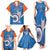 Custom India Cricket Family Matching Tank Maxi Dress and Hawaiian Shirt 2nd Champions World Cup Men In Blue - Wonder Print Shop