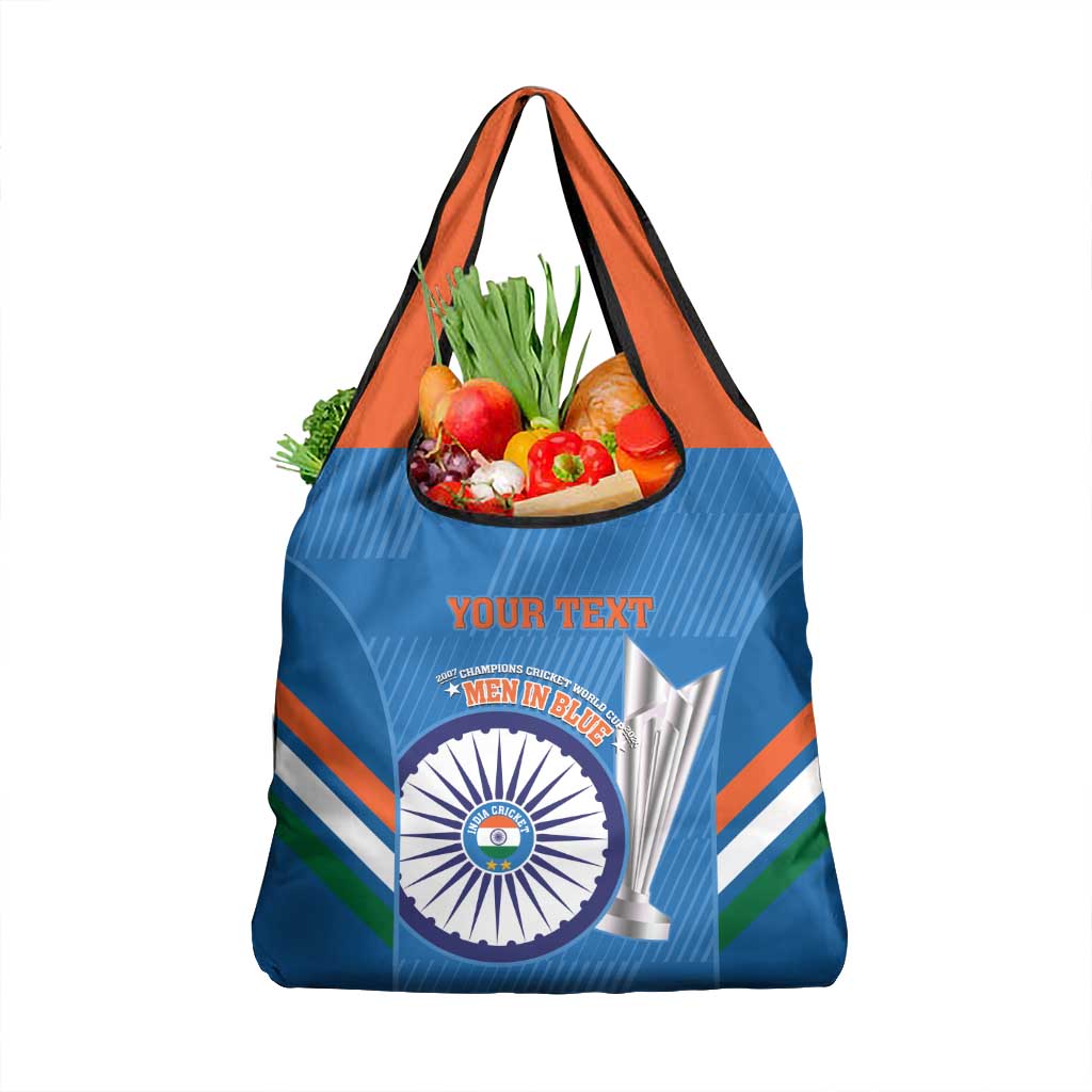 Custom India Cricket Grocery Bag 2nd Champions World Cup Men In Blue