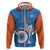 Custom India Cricket Hoodie 2nd Champions World Cup Men In Blue - Wonder Print Shop