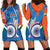 Custom India Cricket Hoodie Dress 2nd Champions World Cup Men In Blue - Wonder Print Shop