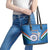 Custom India Cricket Leather Tote Bag 2nd Champions World Cup Men In Blue - Wonder Print Shop