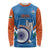 Custom India Cricket Long Sleeve Shirt 2nd Champions World Cup Men In Blue - Wonder Print Shop