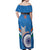 Custom India Cricket Off Shoulder Maxi Dress 2nd Champions World Cup Men In Blue - Wonder Print Shop