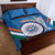 Custom India Cricket Quilt Bed Set 2nd Champions World Cup Men In Blue - Wonder Print Shop