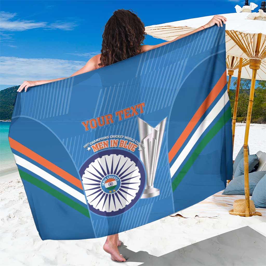 Custom India Cricket Sarong 2nd Champions World Cup Men In Blue