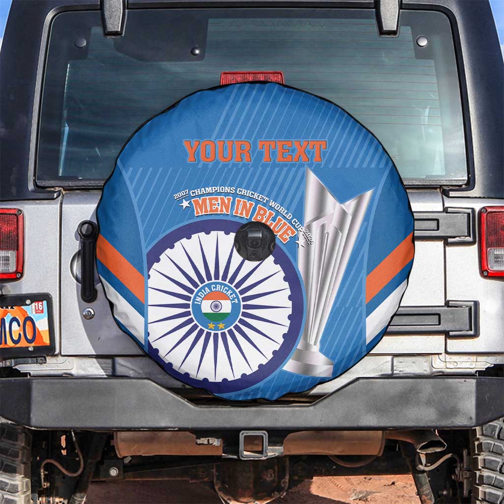 Custom India Cricket Spare Tire Cover 2nd Champions World Cup Men In Blue