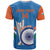 Custom India Cricket T Shirt 2nd Champions World Cup Men In Blue - Wonder Print Shop